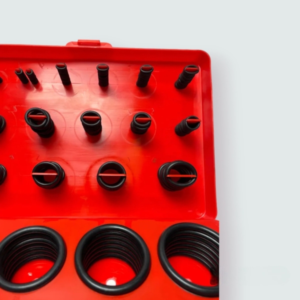 Набор резиновых уплотнительных колец, 30 размеров, 347 штук, красный кейс