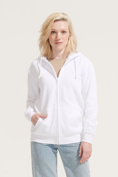 Толстовка унисекс Carter, белая, XS–3XL