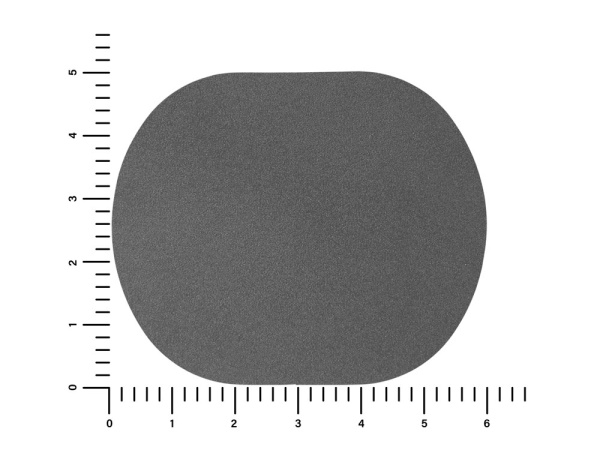 Патч «Овал», nubuk, Цвет серый