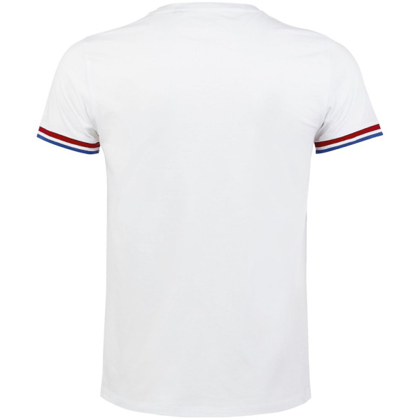 Футболка мужская Rainbow Men, белая с ярко-синим, S–4XL