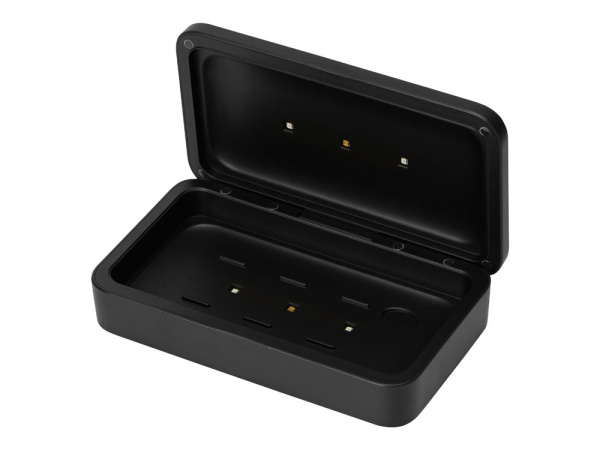 УФ-стерилизатор c функцией беспроводной зарядки «Sector», Цвет черный