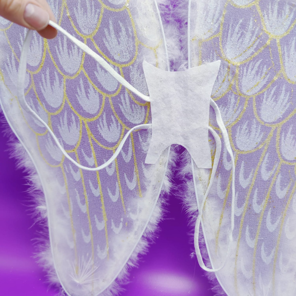 Карнавальный костюм "Крылья Ангела" (крылышки ангела, крепление резиночки на руки)