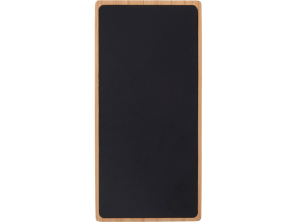 Внешний аккумулятор с подсветкой лого и солнечной панелью «Reedia S1», 10000 mAh, Цвет черный/натуральный