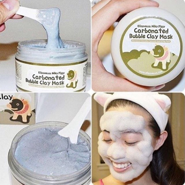 ЕЛЗ Milky Piggy Маска для лица глиняно-пузырьковая Carbonated Bubble Clay Mask с эффектом очистки по