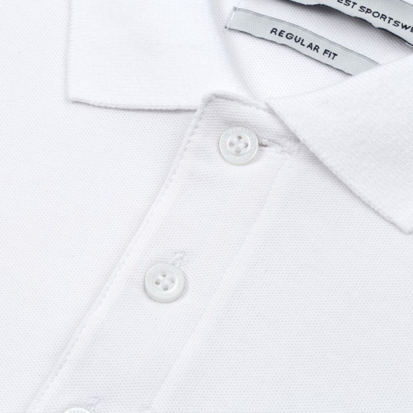 Рубашка поло мужская Neptune, белая, S–4XL