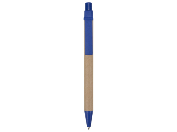 Ручка картонная шариковая «Эко 3.0», Цвет светло-коричневый/синий