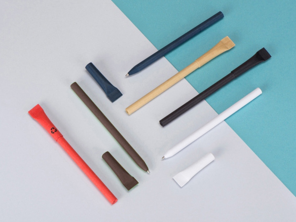 Ручка из переработанной бумаги с колпачком "Recycled", Цвет коричневый