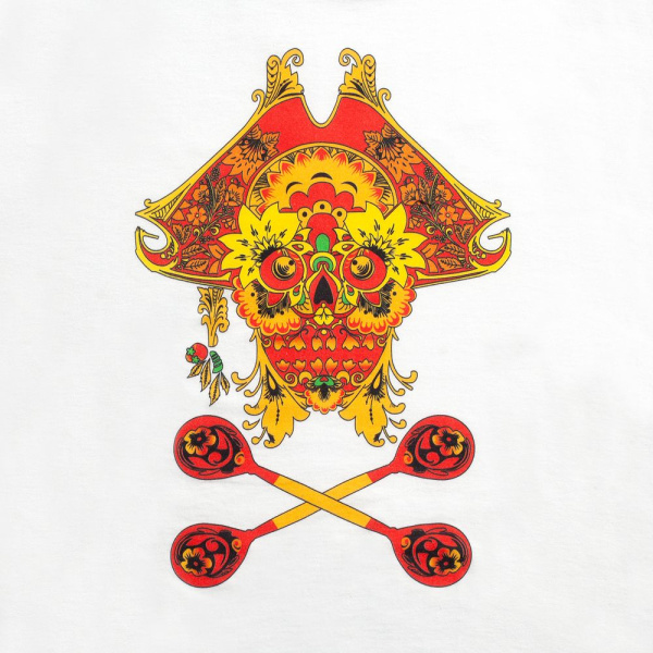 Футболка Yo Ho Hohloma, белая, XS–XXL