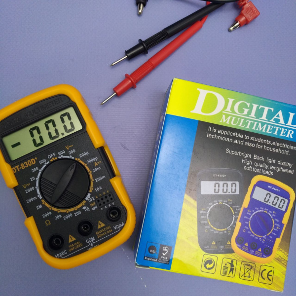 Мультиметр цифровой DT830D+