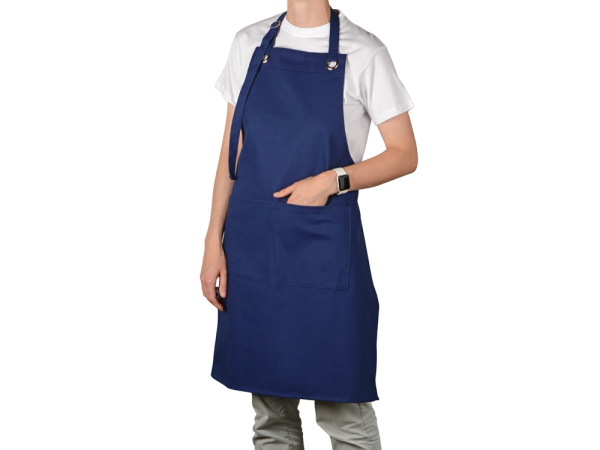 Хлопковый фартук с карманом «Delight», Цвет синий нэйви