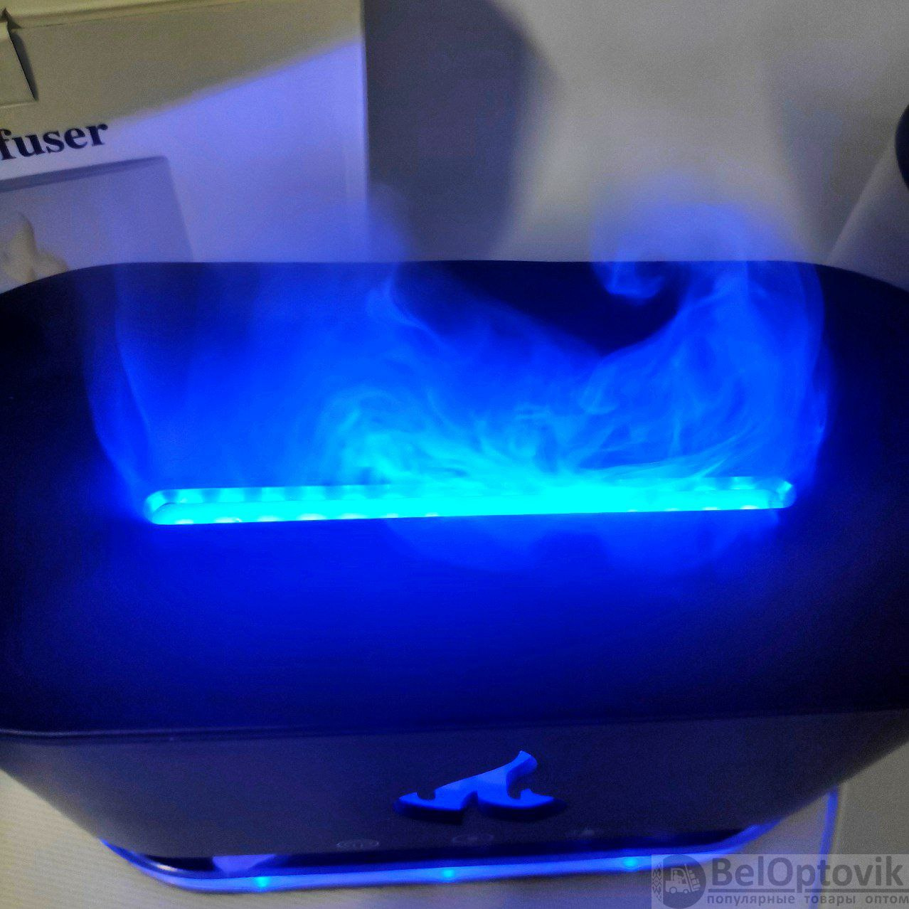 Аромадиффузор - ночник с эффектом камина Aroma Diffuser Touch Panel Version (4 вида подсветки, камни из гималайской соли, таймер)