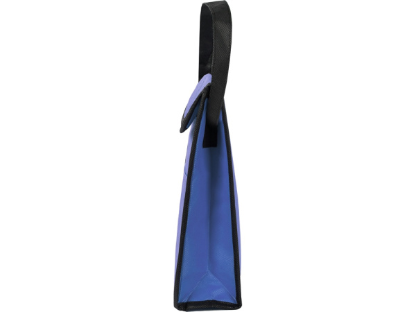 Сумка-холодильник Reviver на липучке из нетканого переработанного материала RPET, Цвет синий