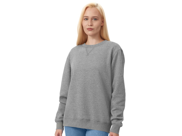 Свитшот оверсайз «Lisbon» унисекс, Размер XL, Цвет серый меланж