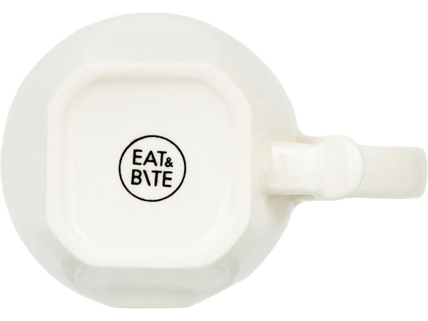 Чайная пара с бамбуковым блюдцем «Deny», Цвет белый