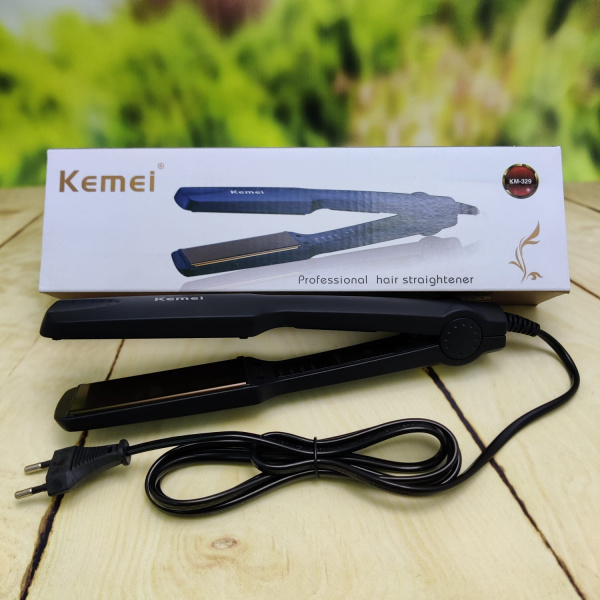 Электрический выпрямитель утюжок  для волос Kemei КМ-329