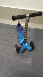 Самокат – скутер детский MINI  FAVORIT 4105Р (с принтом) до 20 кг.