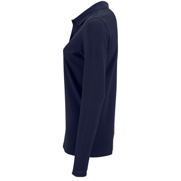 Рубашка поло женская с длинным рукавом Perfect LSL Women, темно-синяя, S–XXL