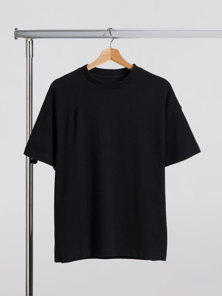 Футболка оверсайз унисекс Sinkopa, черная, XS–XXL