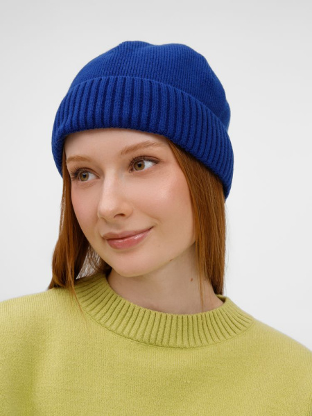 Шапка ComFleece, темно-синяя (кобальт), размер 60-62