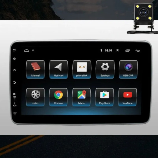 Автомагнитола 1 din Carlive CRL-103 10.1" / Большая, универсальная и удобная