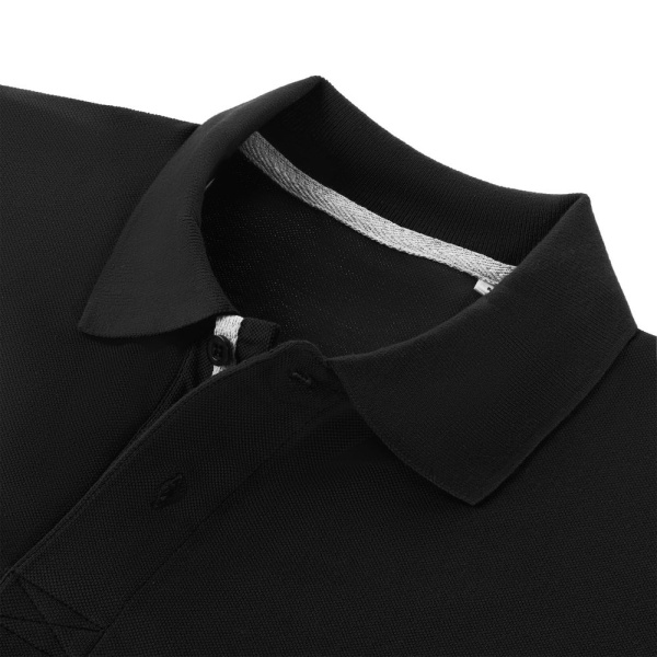 Рубашка поло мужская Virma Premium, черная, S–4XL