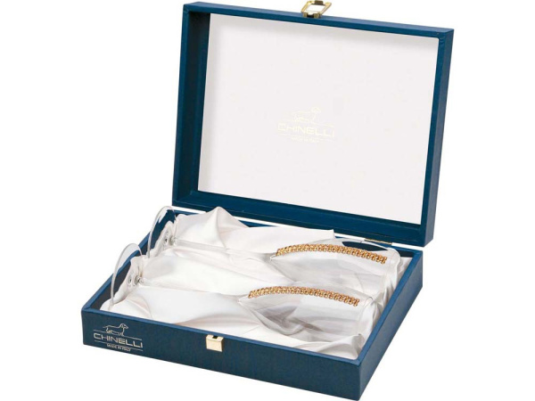 Набор бокалов для шампанского, Цвет прозрачный/золотистый