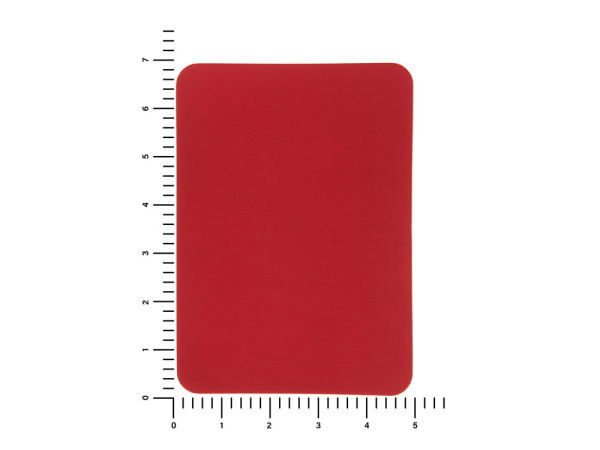 Патч «Прямоугольный», soft-touch, Цвет красный