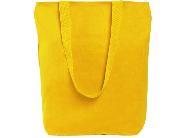 Сумка на молнии «Zipper» из хлопка 280 г/м2, Цвет желтый