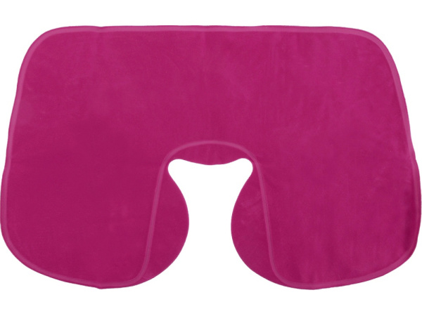 Набор для путешествий «Глэм», Цвет маска - светло-розовый, подушка, чехол - фуксия, беруши - оранжевый