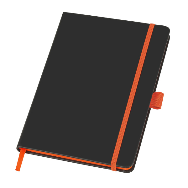 Блокнот A5 «ColorNote Black», Цвет черный/оранжевый
