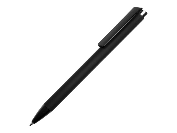 Ручка металлическая шариковая «Taper Metal» soft-touch, Цвет черный, серебристый