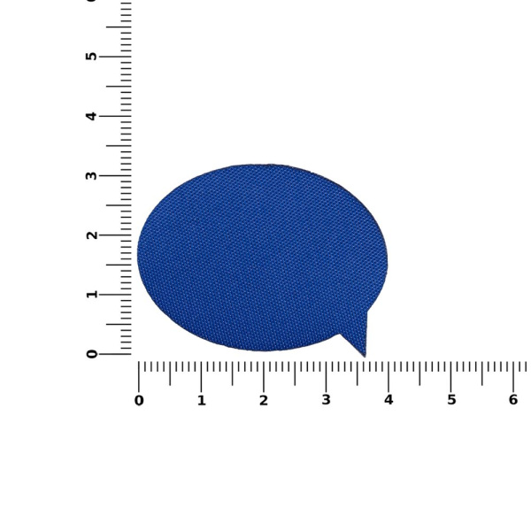 Наклейка тканевая Lunga Bubble, M, синяя, 3х4 см