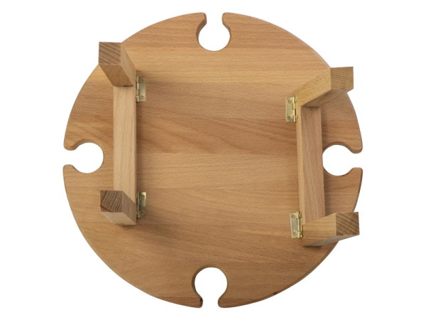 Деревянный столик на складных ножках «Outside party», Цвет коричневый