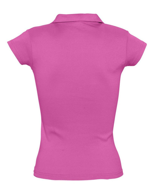 Рубашка поло женская без пуговиц Pretty 220, ярко-розовая, S–XL