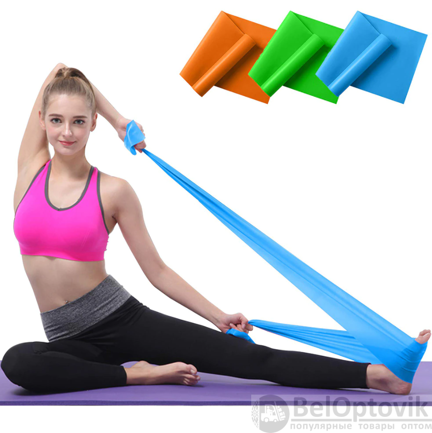 Эластичный для фитнеса. Резина для растяжки Thera-Band. Ленточный эспандер (фитнес резинка), сопротивление 7, 600*50*2,2мм. Лента для фитнеса band4power. Эластичная лента для пилатеса.