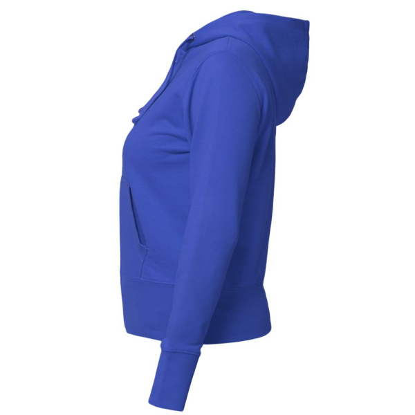 Толстовка женская Hooded Full Zip ярко-синяя, XS–XL