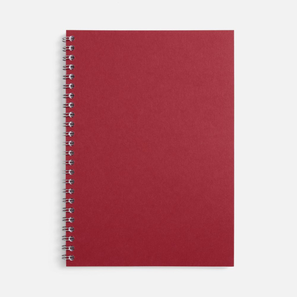 Блокнот Salvador в клетку, красный ver.2, 21x15 см