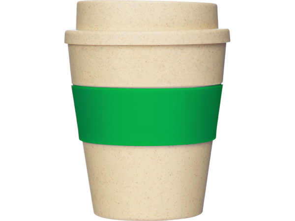 Стакан из пшеничного соломенного волокна «Madrid», Цвет бежевый/зеленый