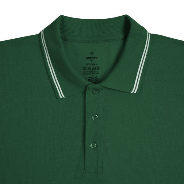 Рубашка поло Virma Stripes, зеленая, S-XXL