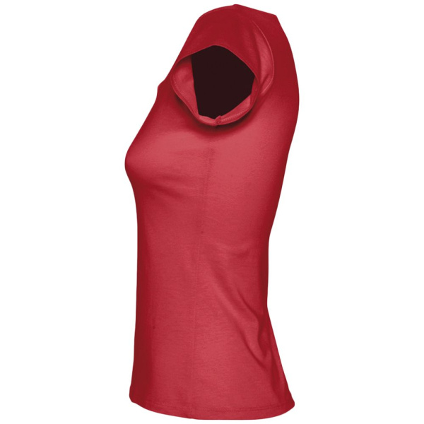 Футболка женская Melrose 150 с глубоким вырезом, красная, S–XL