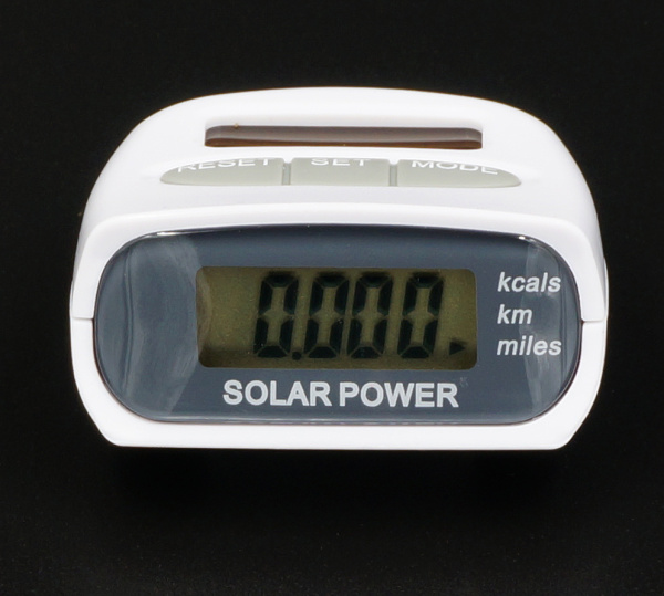 Шагомер электронный на солнечной батарее Solar Pedometer