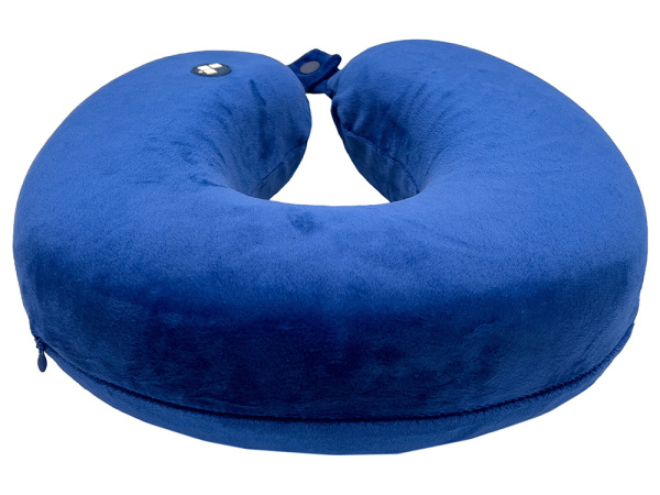 Подушка для путешествий с эффектом памяти «Drowsy», Цвет синий