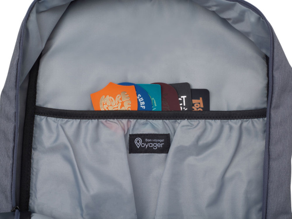 Рюкзак «Glaze» для ноутбука 15'' с патчем, Цвет серый