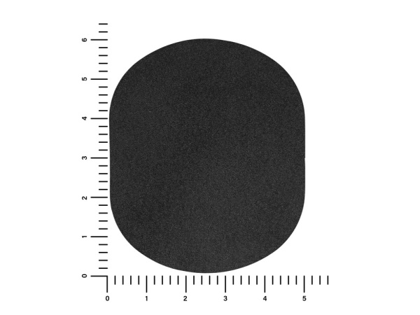 Патч «Овал», nubuk, Цвет черный