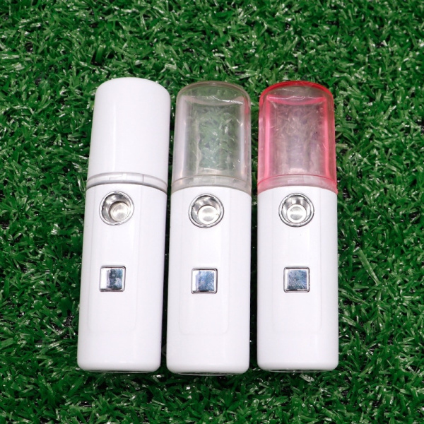 Карманный увлажнитель-распылитель для лица USB Spray Water Розовая крышка