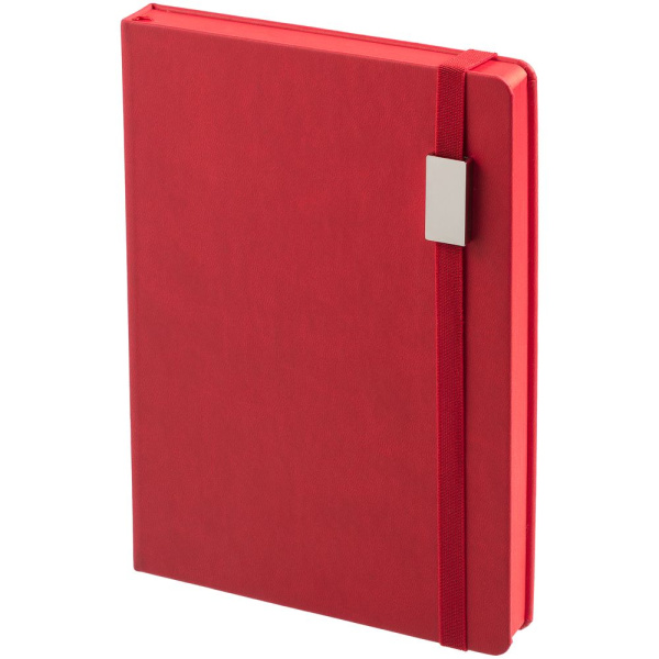 Ежедневник New Factor Metal, красный, 15х20,8х2 см