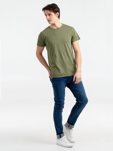 Футболка мужская Regent Fit 150, меланж хаки, XS–XXL