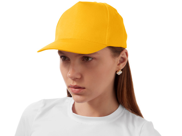 Бейсболка «Poly», Размер 56, Цвет золотисто-желтый