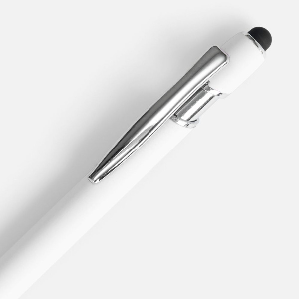 Ручка шариковая Pointer Soft Touch со стилусом, белая, 14,3х1 см