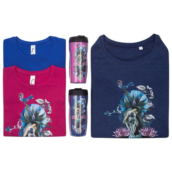 Футболка женская Beauty Sleep, ярко-розовая (фуксия), S–XL
